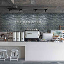 Urban Brick Porcelain Tile Mulberry 6x15 featured on a coffee shop
