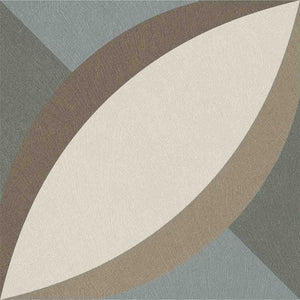 Patterned Porcelain Tile Cement Elliptical 8x8 for backsplash, bathroom, shower, floor and wall