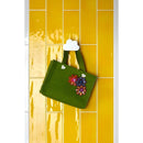 Entryway featuring the Passion Fruit Glossy Wall Subway Tile