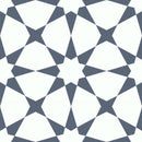 Patterned Porcelain Tile Blue Star 8x8 for kitchen, bathroom, shower, floor, and walls.