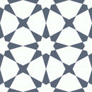 Patterned Porcelain Tile Blue Star 8x8 for kitchen, bathroom, shower, floor, and walls.