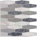 Peel & Stick Wall Tile Marble Grey 10x10 for kitchen backsplash