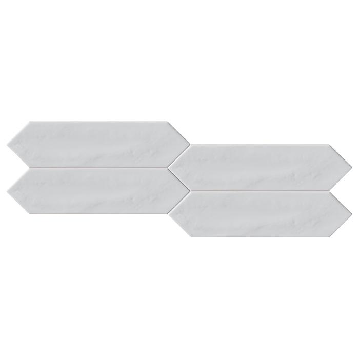 Pencil White Glossy 3x12 Picket Ceramic Wall Tile for shower and featured wall