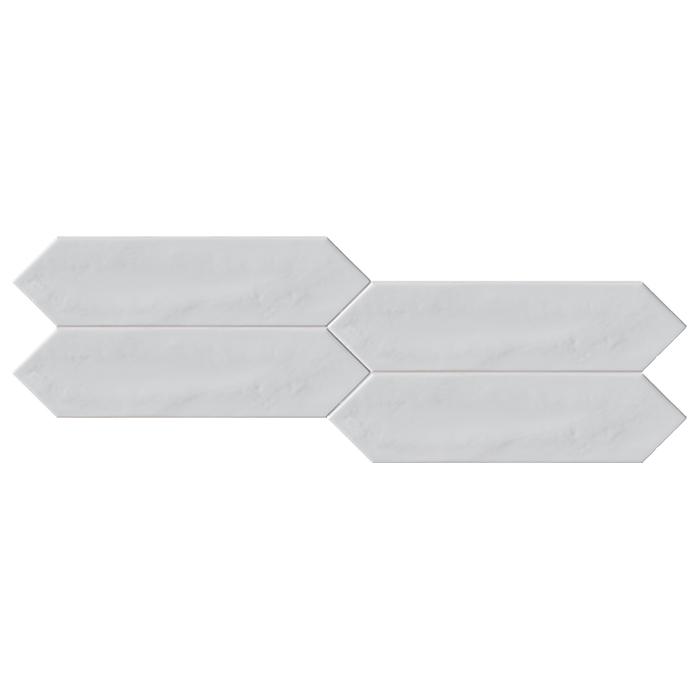 Pencil White Glossy 3x12 Picket Ceramic Wall Tile for shower and featured wall