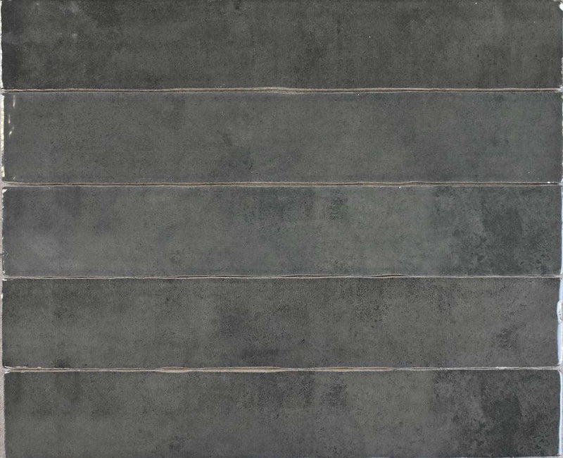 Persia Dark Grey Subway Wall Tile 2.5x16 for kitchen backsplash, bathroom, and shower walls