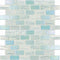 Recycled Brick Iridescent Glass Tile Aqua for swimming pool and spas
