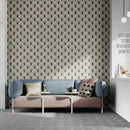 Patterned Porcelain Tile Cement Drop 8x8 featured on a lounge wall