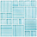 Shalow Waters Glass Mosaic Tile Pattern for pools and bathrooms