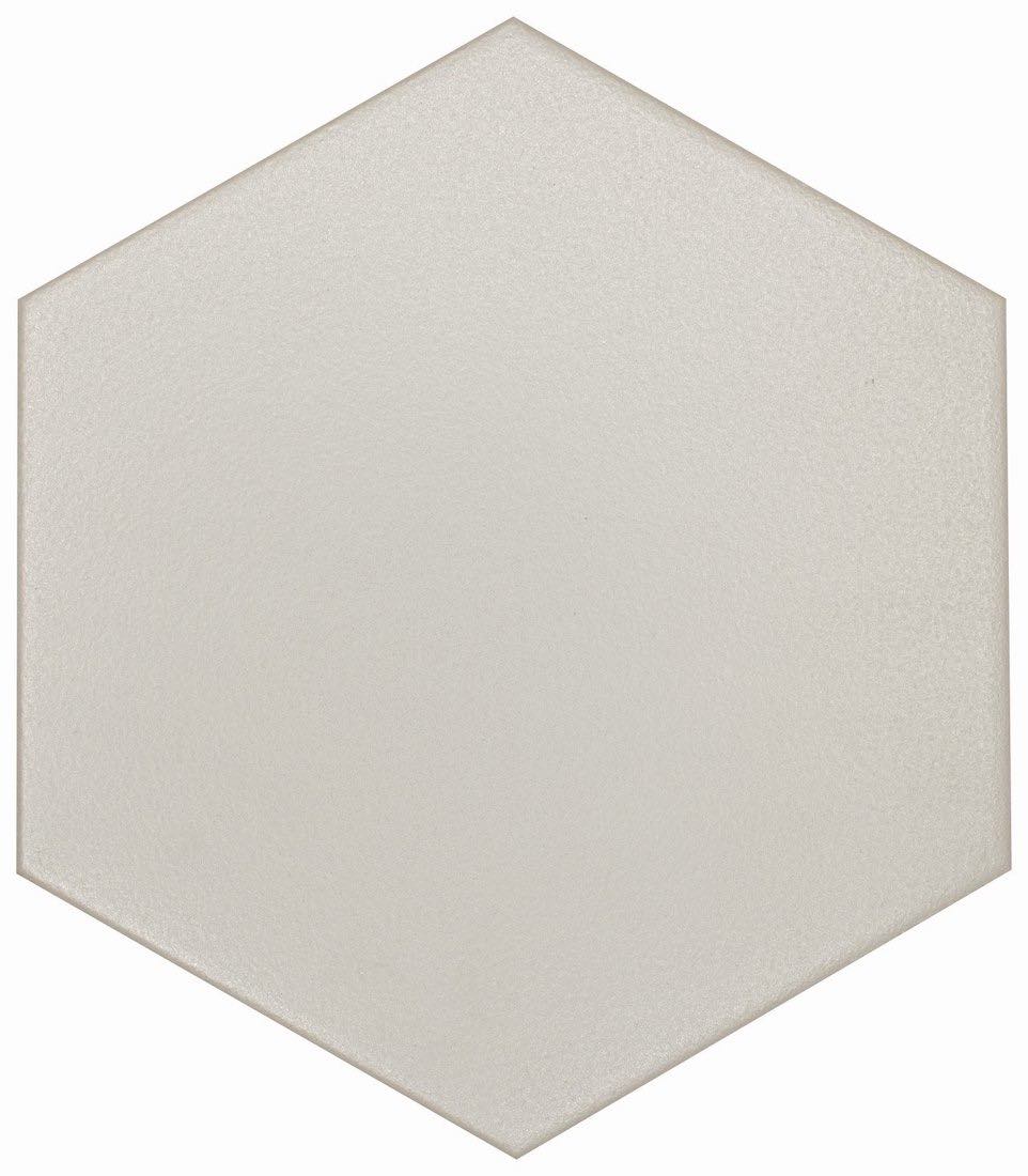 Slide Tender Gray Matte 8x9 Hexagon Tile