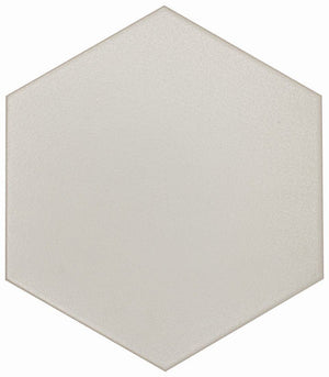 Slide Gray Matte 8x9 Hexagon Porcelain Tile for floors and walls