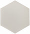 Slide Gray Matte 8x9 Hexagon Porcelain Tile for floors and walls