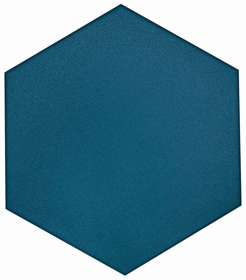 Slide Sapphire Matte 8x9 Hexagon Porcelain Tile for bathroom and shower floor