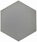 Slide Smoke Matte 8x9 Hexagon Tile for bathroom and shower floor