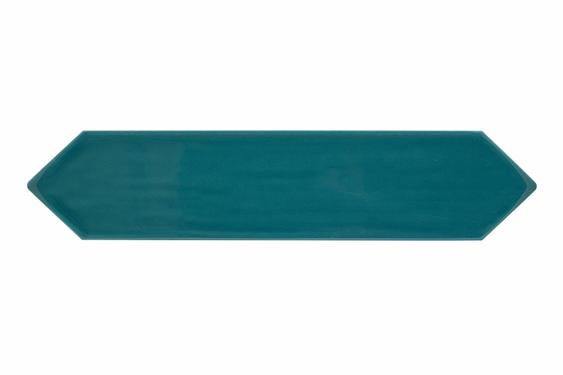 Slide Teal Glossy 3x12 Picket Wall Tile