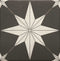 Jazz Patterned Porcelain Tile Star 8x8 for floor and wall applications