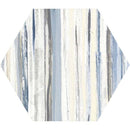 Studio Hexagon Swirl Blue Porcelain Tile 9x10 for floor and walls