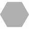 Studio Hexagon Silver Porcelain Tile 9x10 for floor and wall