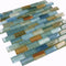 Turquoise Glass Mosaic Tile 1x2 for bathroom and shower