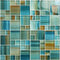 Turquoise Glass Mosaic Tile Multi Pattern for bathroom and showers
