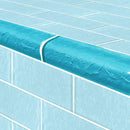Surfaced Pool Glass Trim Tile Turquoise 2x6 - 1 Linear Foot
