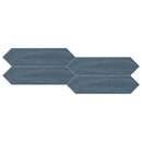 Urban Navy Glossy 3x12 Picket Ceramic Wall Tile for bathroom and shower walls