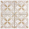 Vintage Patterned Tile Monarch Beige 9x9 for kitchen backsplash and floor