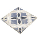 Vintage Patterned Tile Monarch Blue 9x9 for bathroom walls and floors