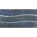 Wave Glass Pool Waterline Tile Grey 6x12 for the pool, spa, bathroom, and shower