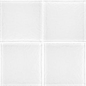 Surfaced Glass Tile White 6x6 for saltwater swimming pool