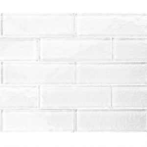Surfaced Glass Tile White 2x6 for swimming pool and spas