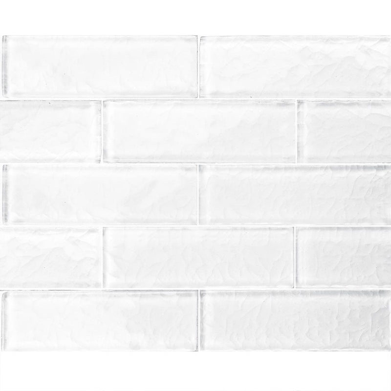 Surfaced Glass Tile White 2x6 for swimming pool and spas
