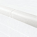 Surfaced Pool Glass Trim Tile White 2x6 - 1 Linear Foot