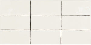 Coastal White 2.5x5 Ceramic Subway Tile for kitchen backsplash, bathroom, and shower walls.