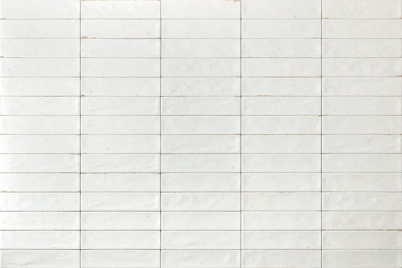 City Distressed Subway Tile White Matte 2x10 for kitchen backsplash